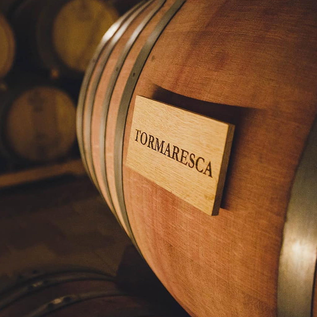 Oak Barrel with Tormaresca Name Plate