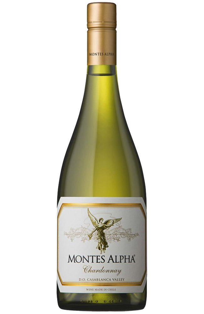 Montes Alpha Casablanca Chardonnay White Wine Bottle
