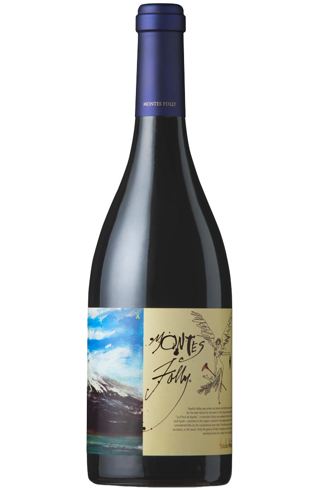 Montes Folly Chilean Syrah Red Wine Bottle