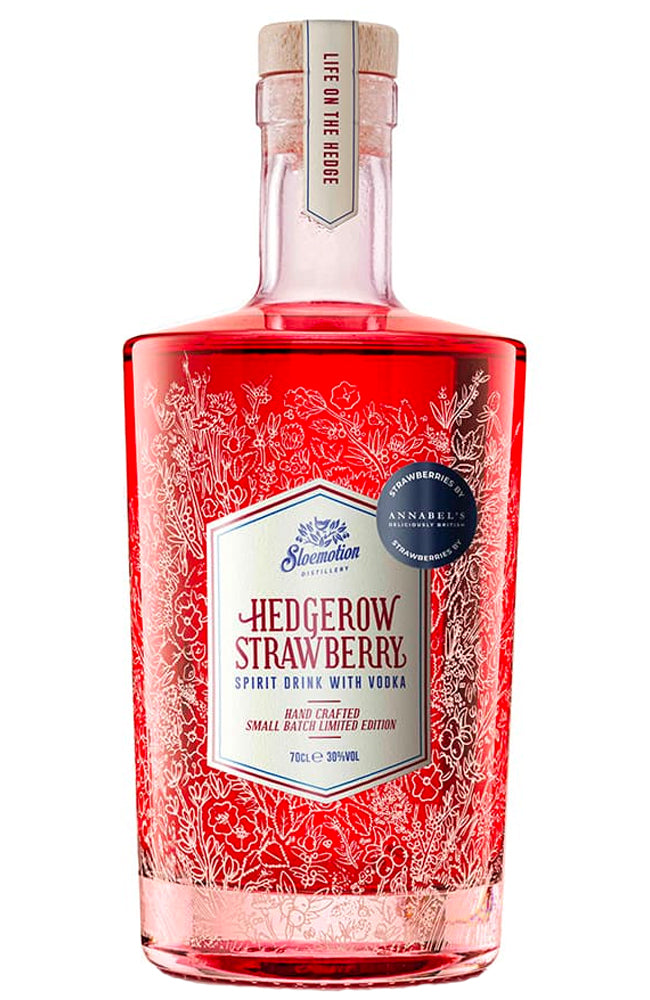Sloemotion Hedgerow Strawberry Spirit Drink with Vodka Bottle