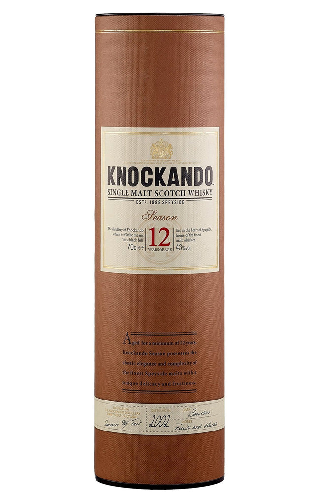 Knockando 12 Year Old Speyside Single Malt Scotch Whisky Gift Tube