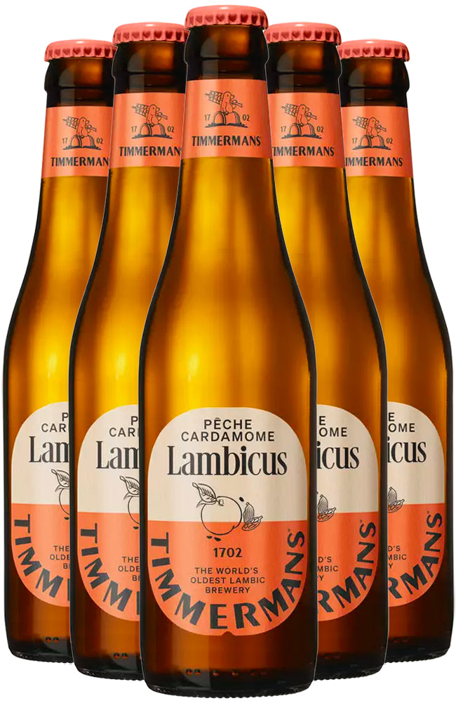 Timmermans Pêche Cardamome Lambicus Belgian Fruit Beer 6 Bottle Case