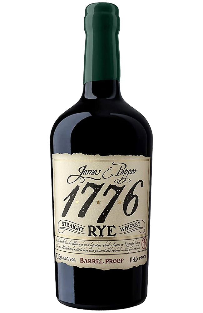 James E. Pepper 1776 Barrel Proof Straight Rye Whiskey 114.6 Proof