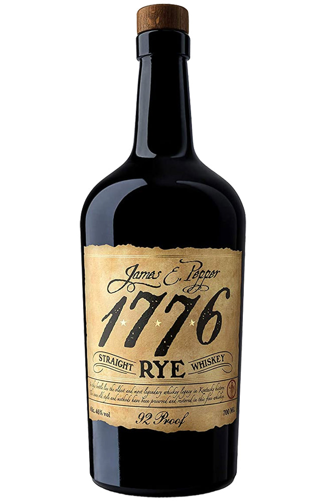 James E. Pepper 1776 Straight Rye Whiskey 92 Proof