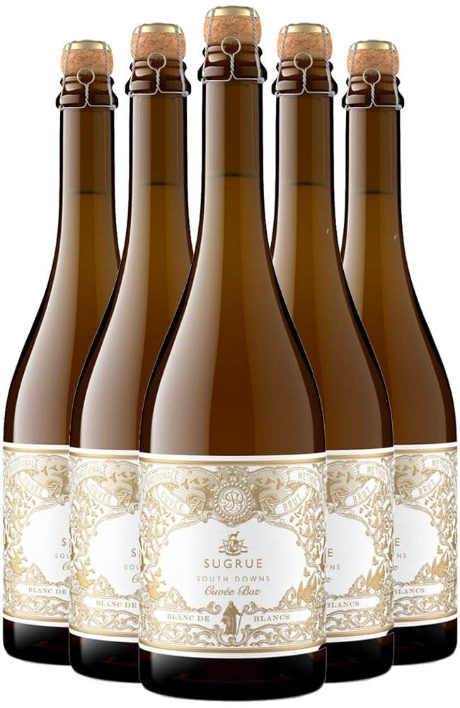 Sugrue South Downs 'Cuvée Boz' Blanc de Blancs Vintage English Sparkling Wine 6 Bottle Case