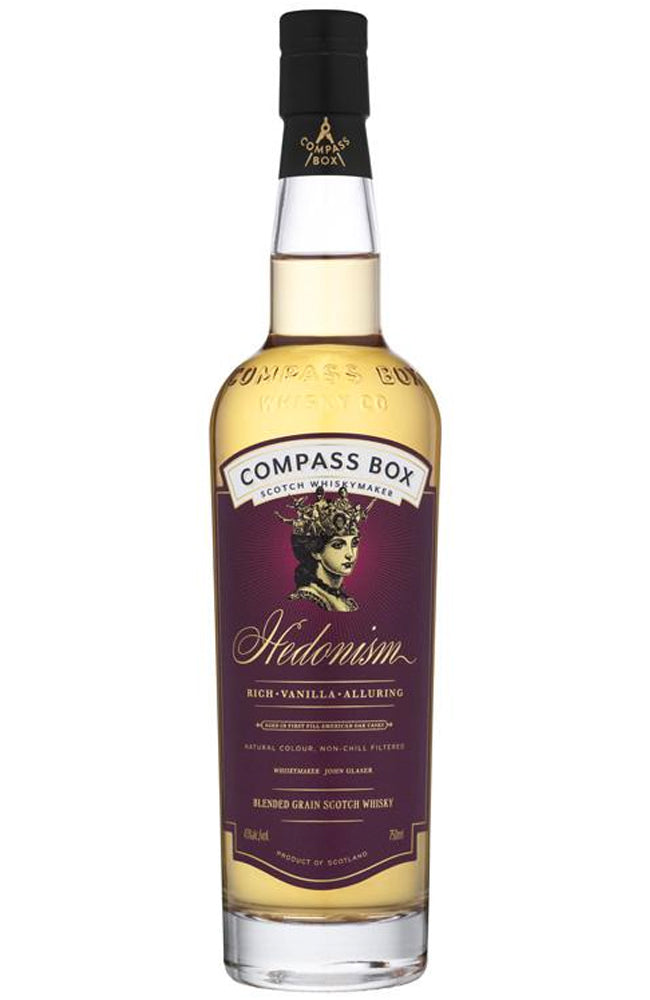 Buy Compass Box Hedonism Blended Grain Scotch Whisky Online at Hic!