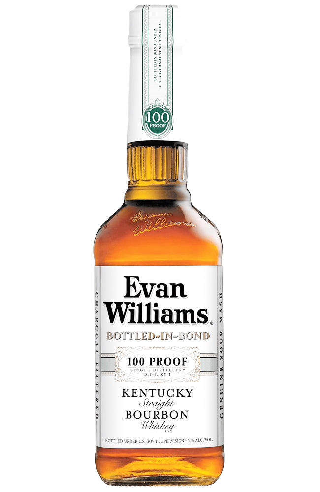 Evan Williams Bottled-In-Bond 100 Proof White Label Kentucky Straight Bourbon