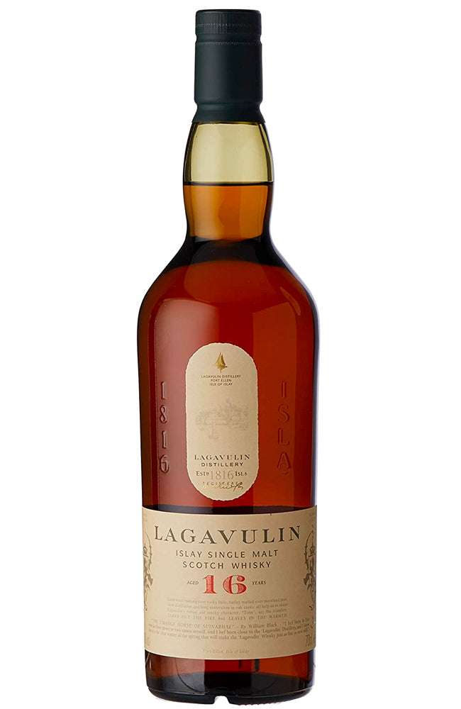 Lagavulin 16 Year Old Single Islay Malt Scotch Whisky Bottle