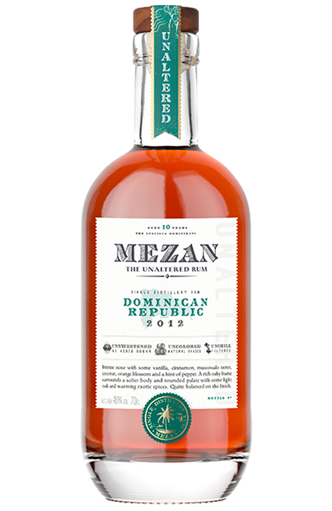 MEZAN Dominican Republic 2012 Vintage Single Distillery Rum (Gift Boxed)