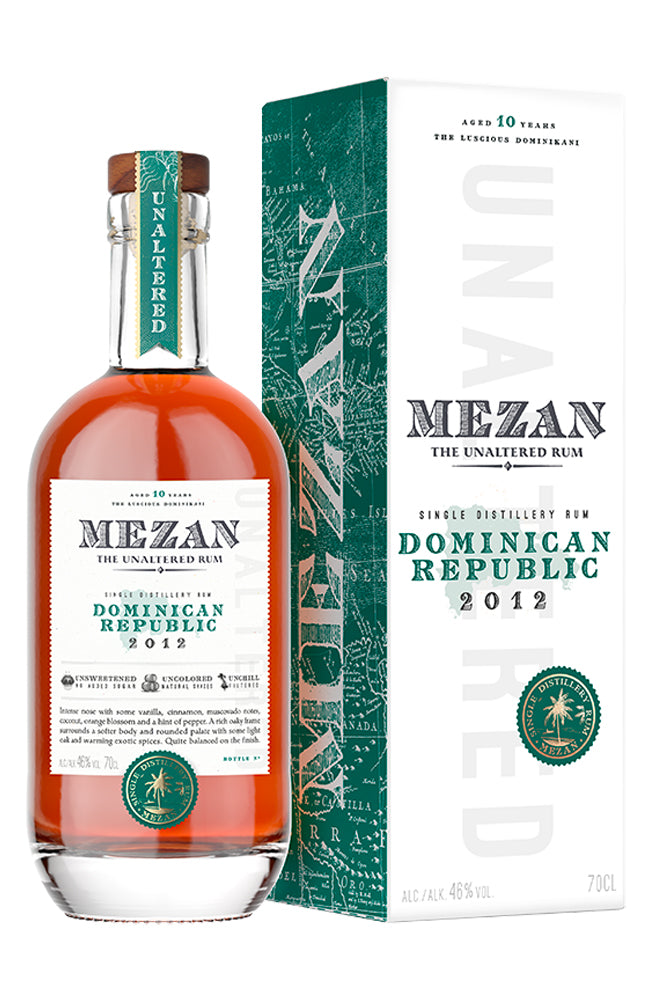 MEZAN Dominican Republic 2012 Vintage Single Distillery Rum (Gift Boxed)