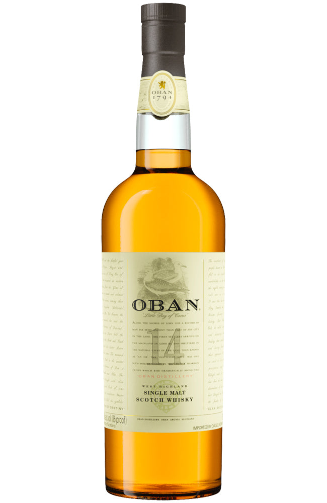 Oban 14 Year Old Single Malt Scotch Whisky Bottle