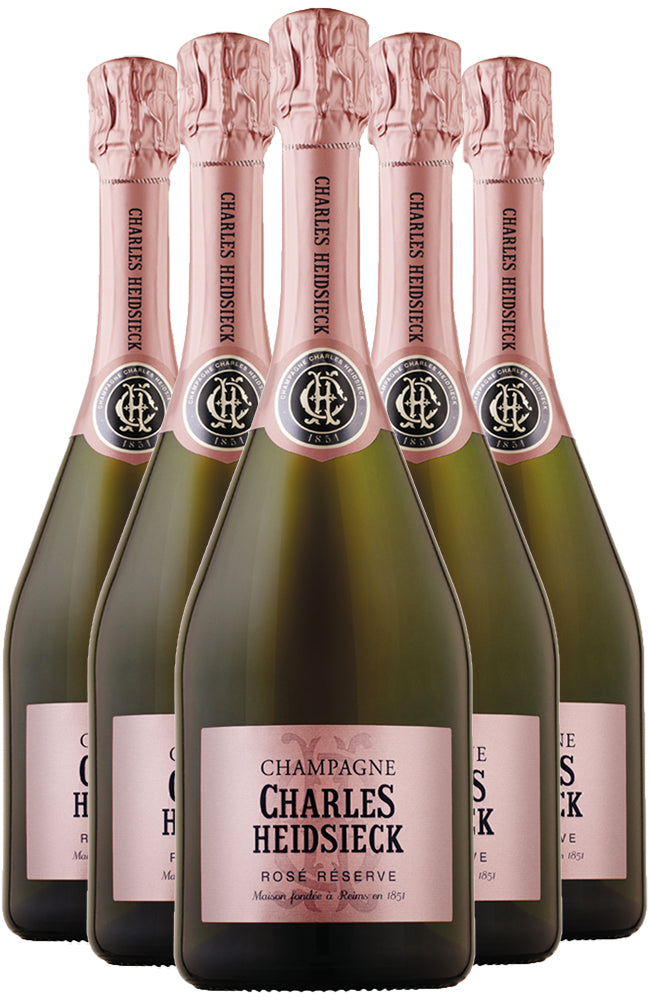 Champagne Charles Heidsieck Rosé Réserve Non Vintage Six Bottle Case