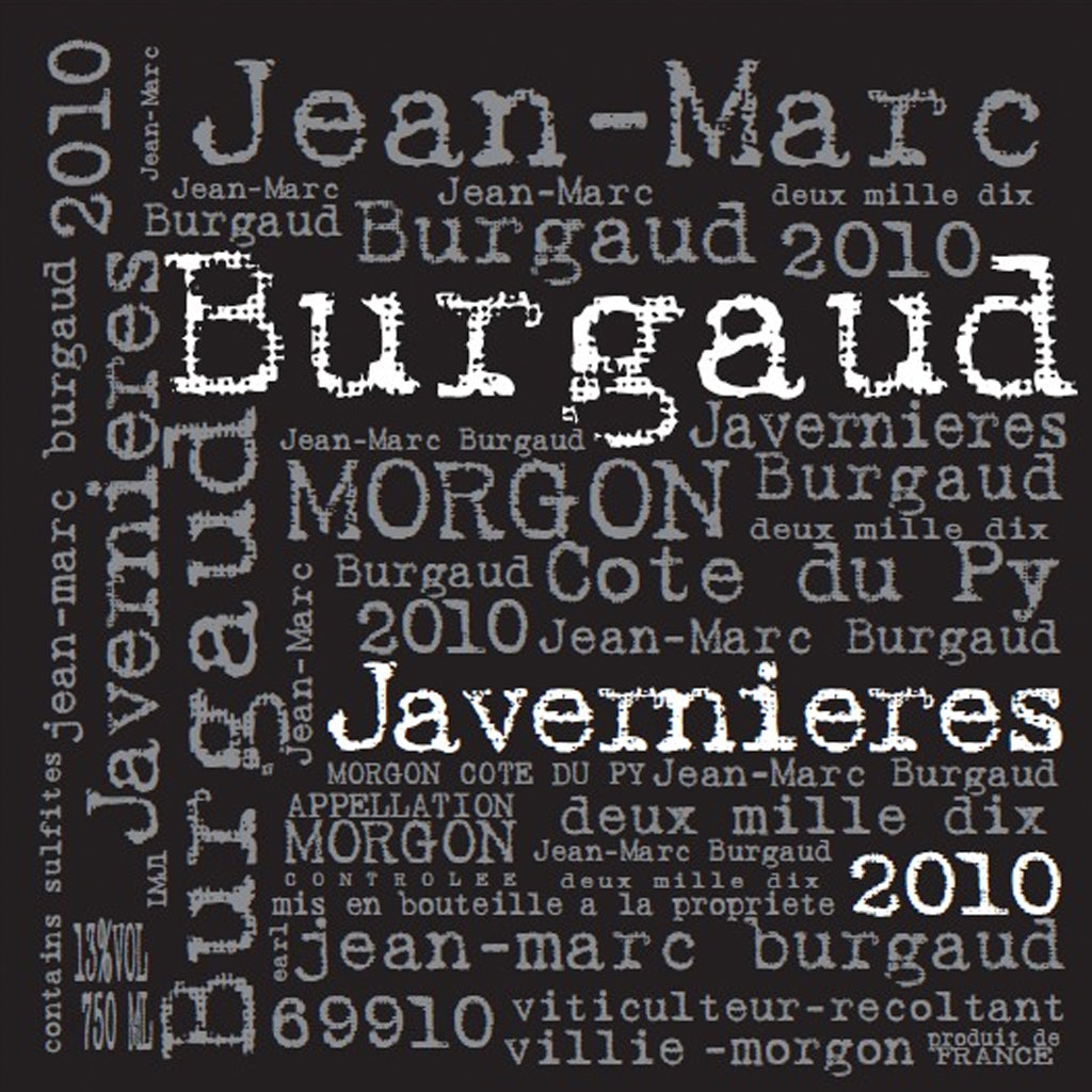 Jean-Marc Burgaud Vintage Wine Label