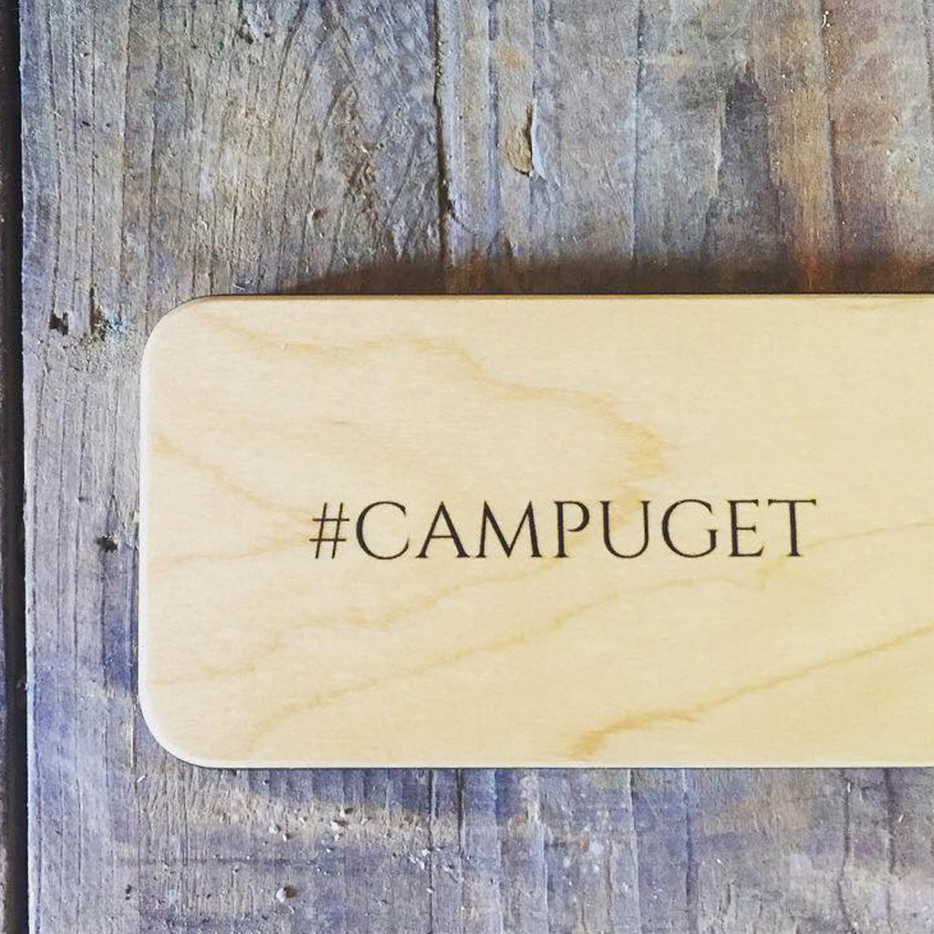 Sign with hashtag Campuget
