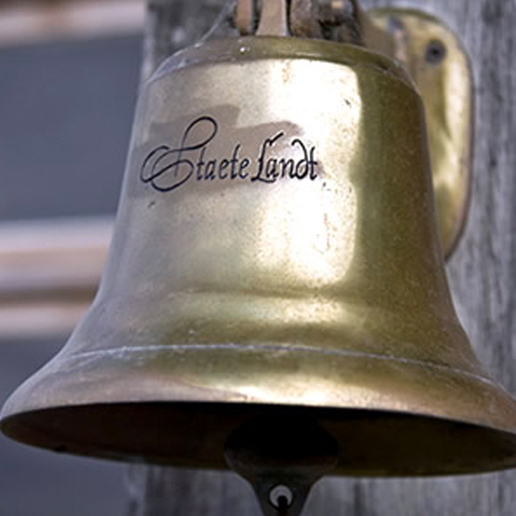 Brass Bell with Staete Landt Engraved on it