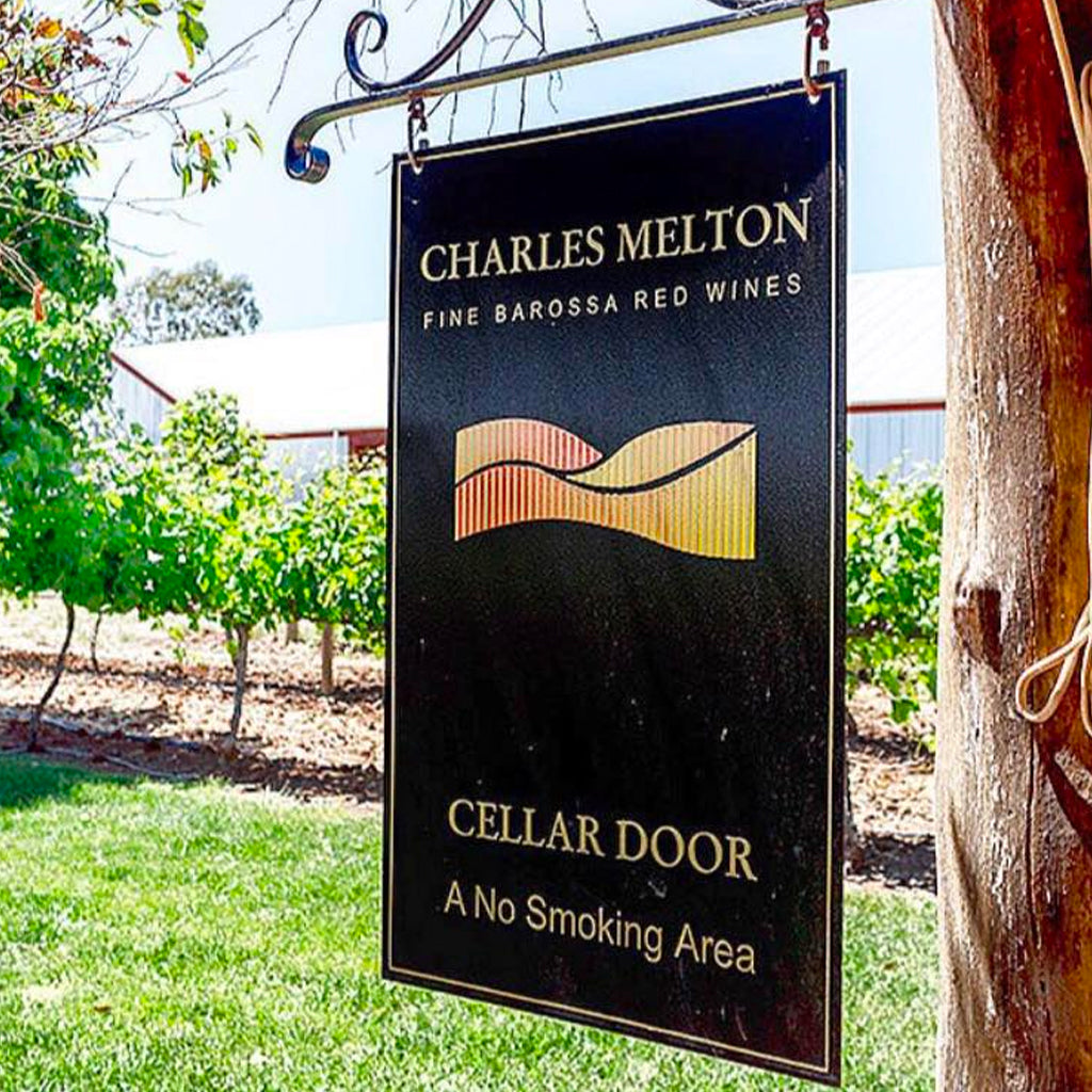 Charles Melton Cellar Door Sign