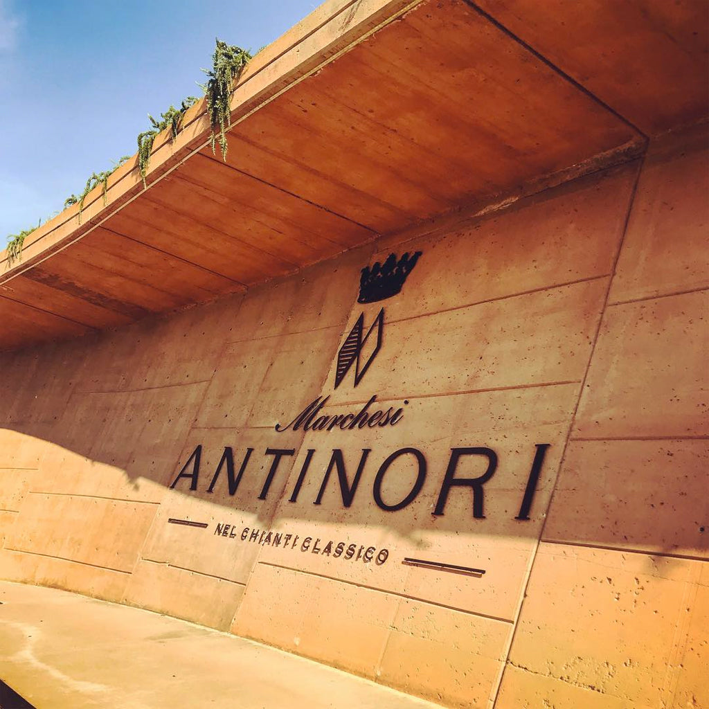 Marchesi Antinori Sign on Winery Building