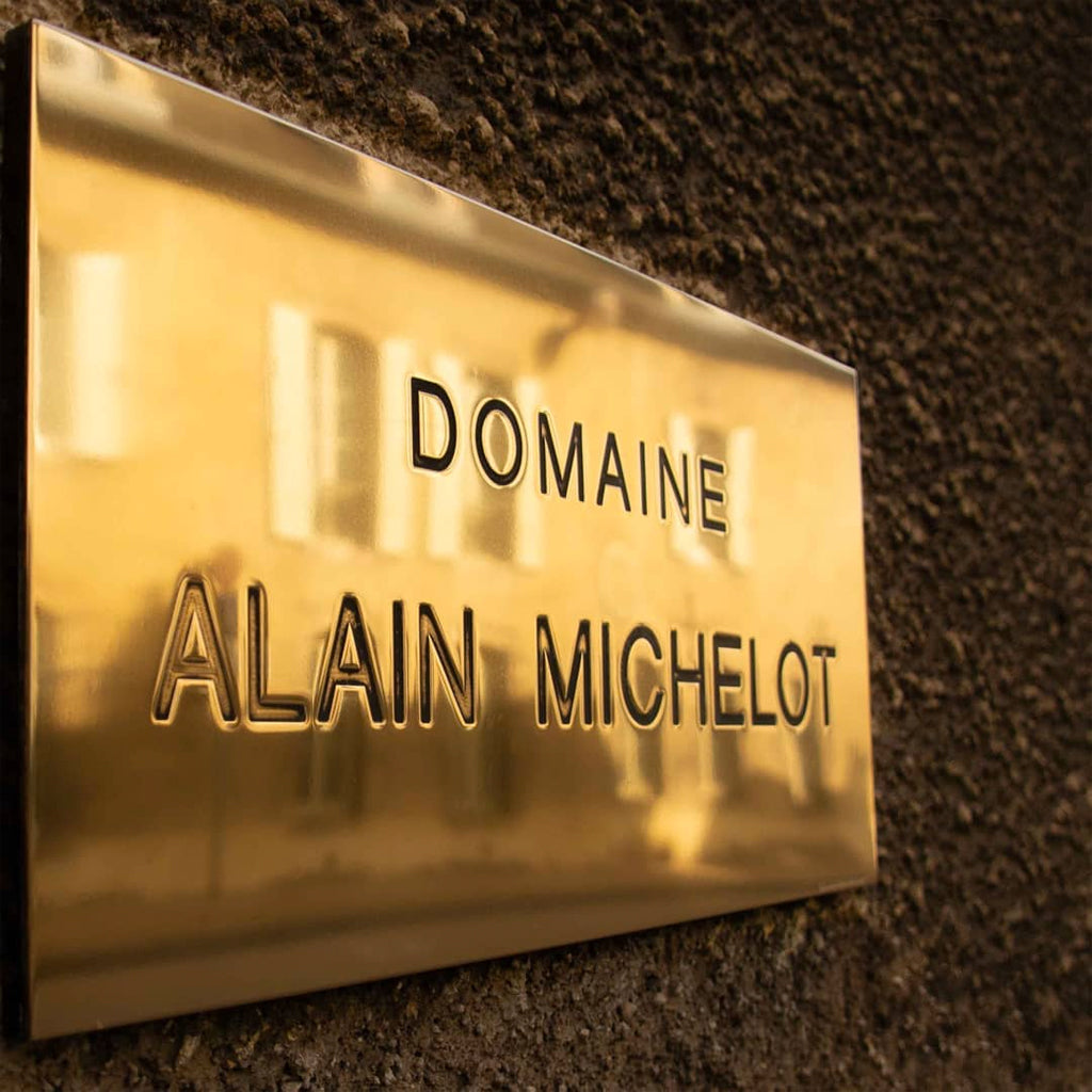 Domaine Alain Michelot Brass Entrance Sign