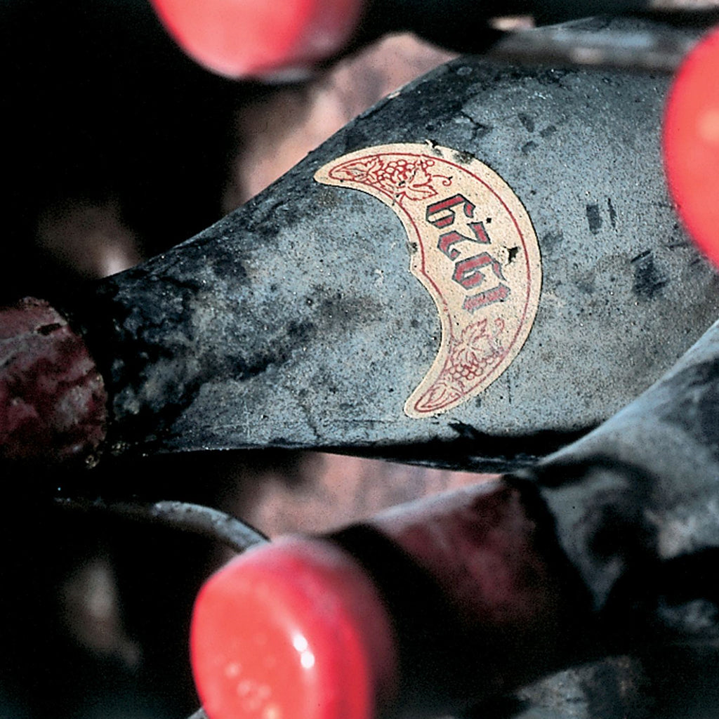 Domaine de Beauranard 1929 Vintage Wine Bottle in cellar