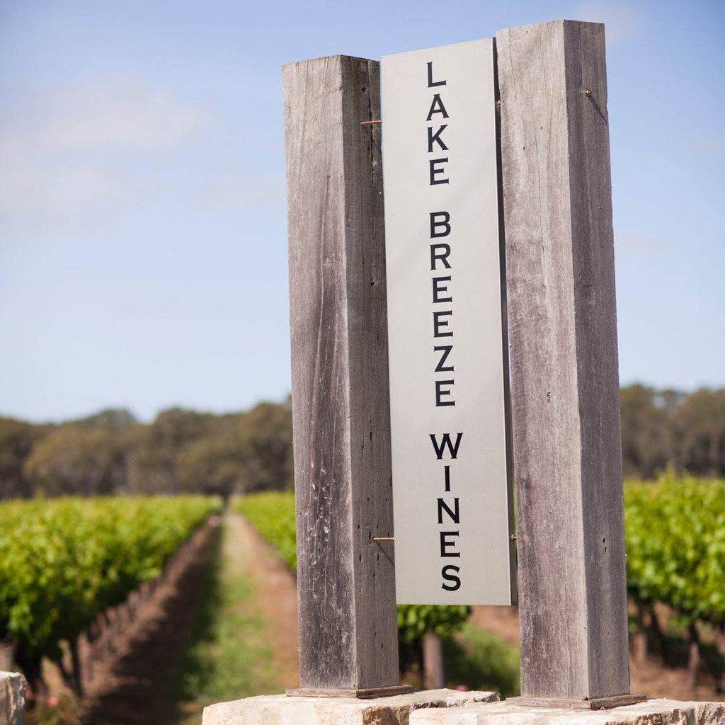 Lake Breeze Wines Winery Sign Langhorne Creek