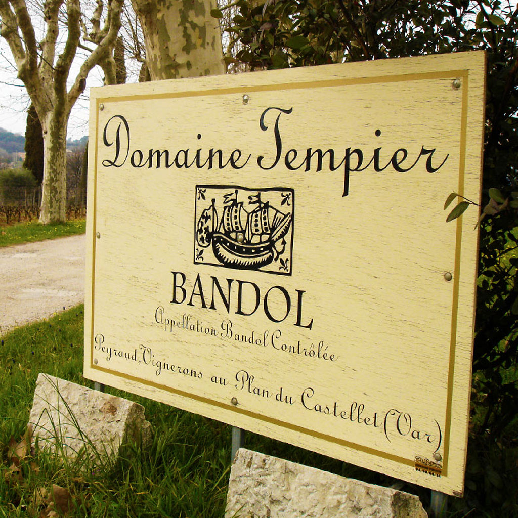 Domaine Tempier Bandol Winery Sign