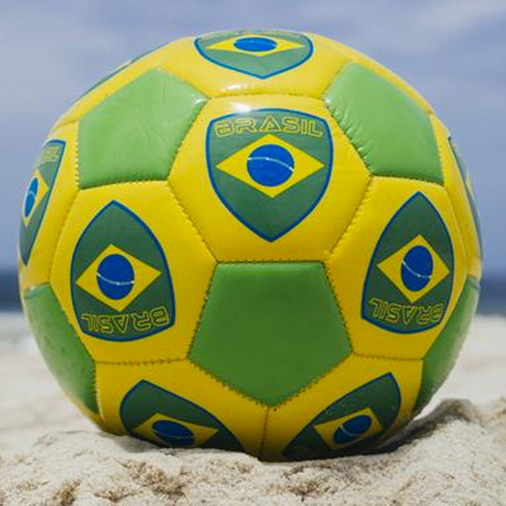Brazil Logo Football on Beach