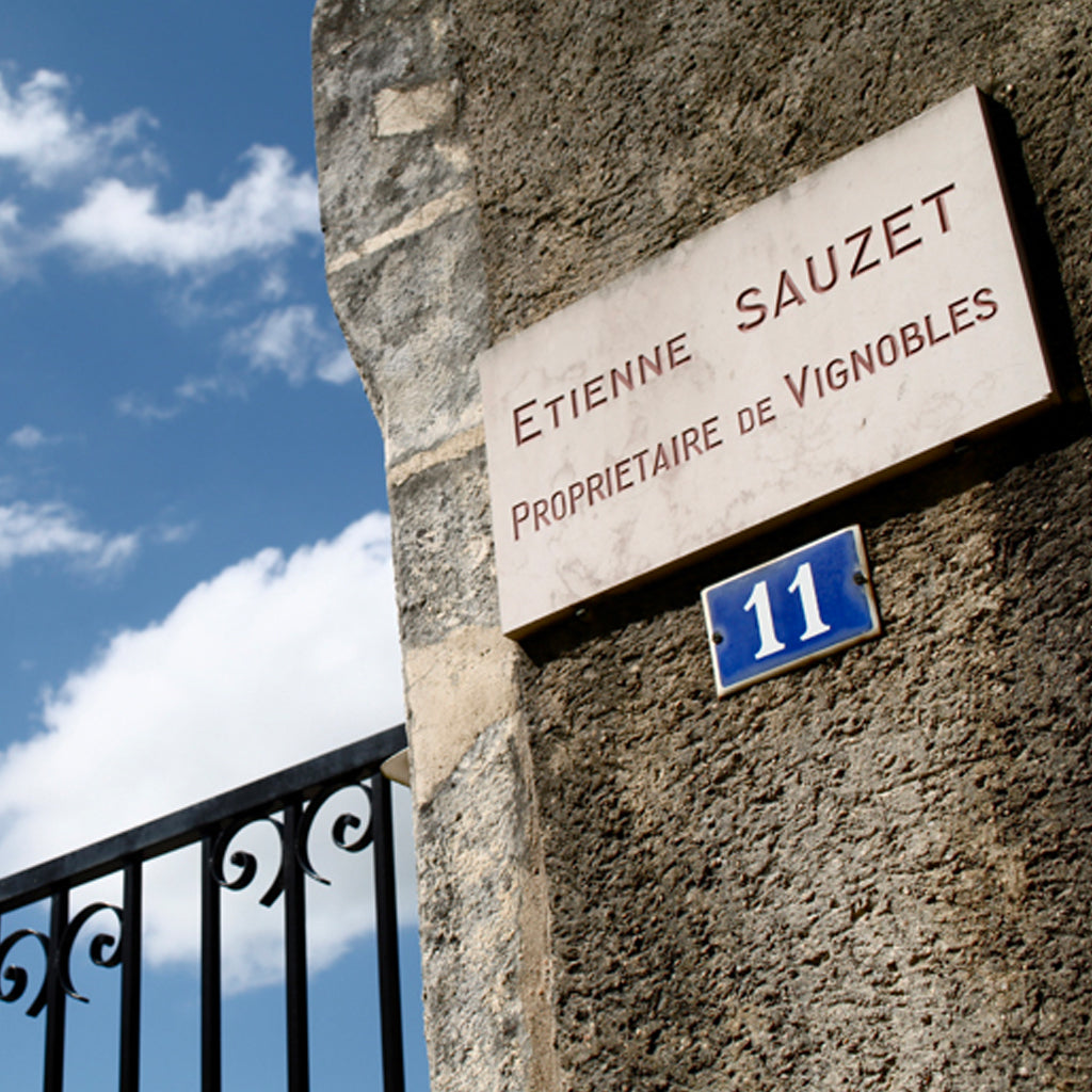 Etienne Sauzet Entrance Sign to Domaine