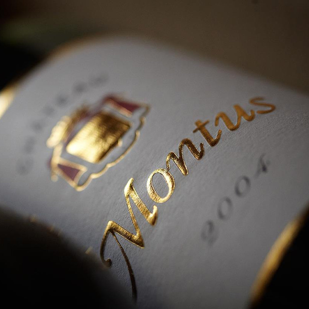 Montus Wine Label Close-Up View