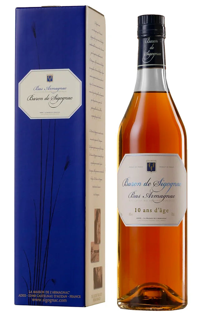 Baron de Sigognac 10 Year Old Excellence Bas Armagnac Gift Carton & Bottle