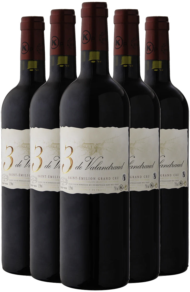 3 de Valandraud Saint-Émilion Grand Cru Red Wine 6 Bottle Case