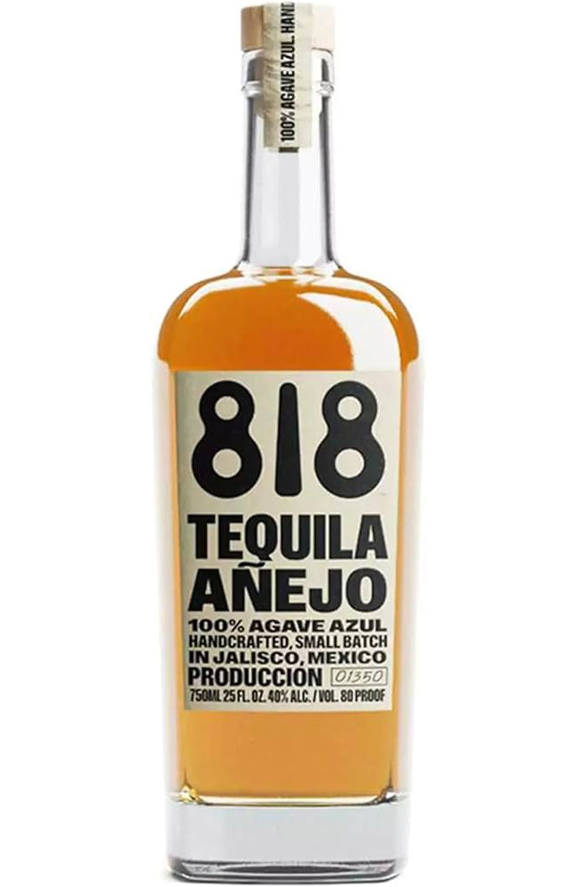 818 Tequila Añejo bottle on a white background