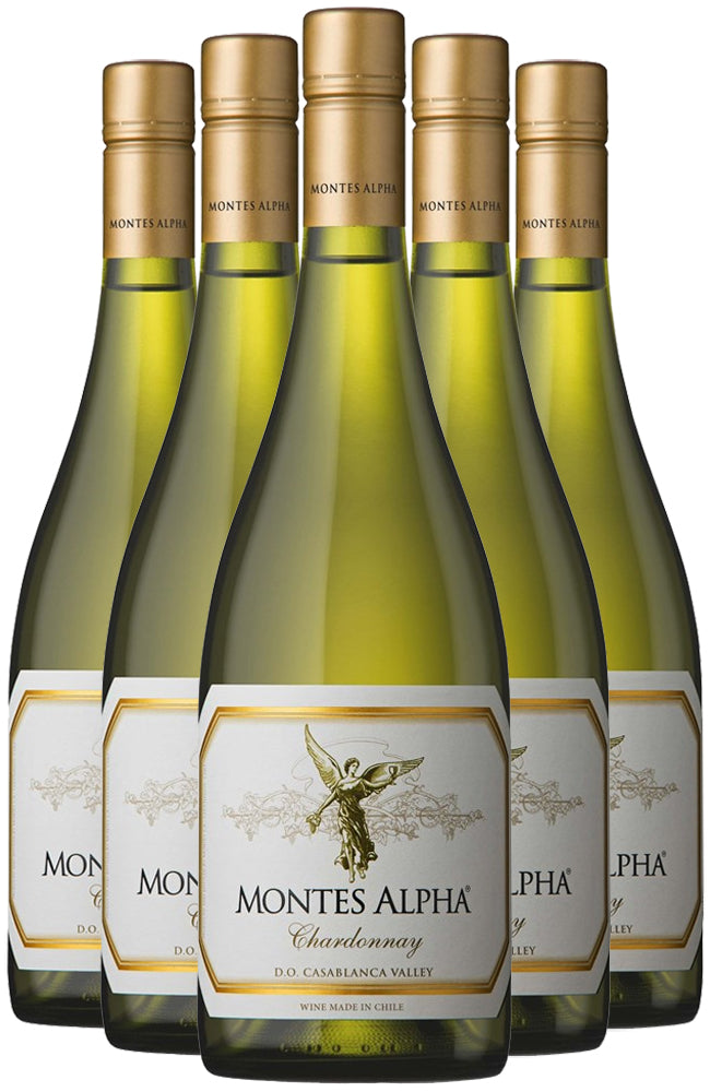 Montes Alpha Casablanca Chardonnay White Wine 6 Bottle Case