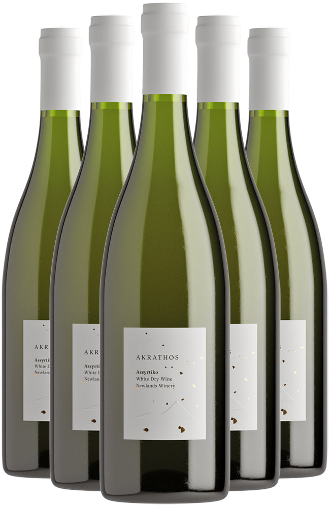 Akrathos Newlands Winery Assyrtiko White Wine 6 Bottle Case