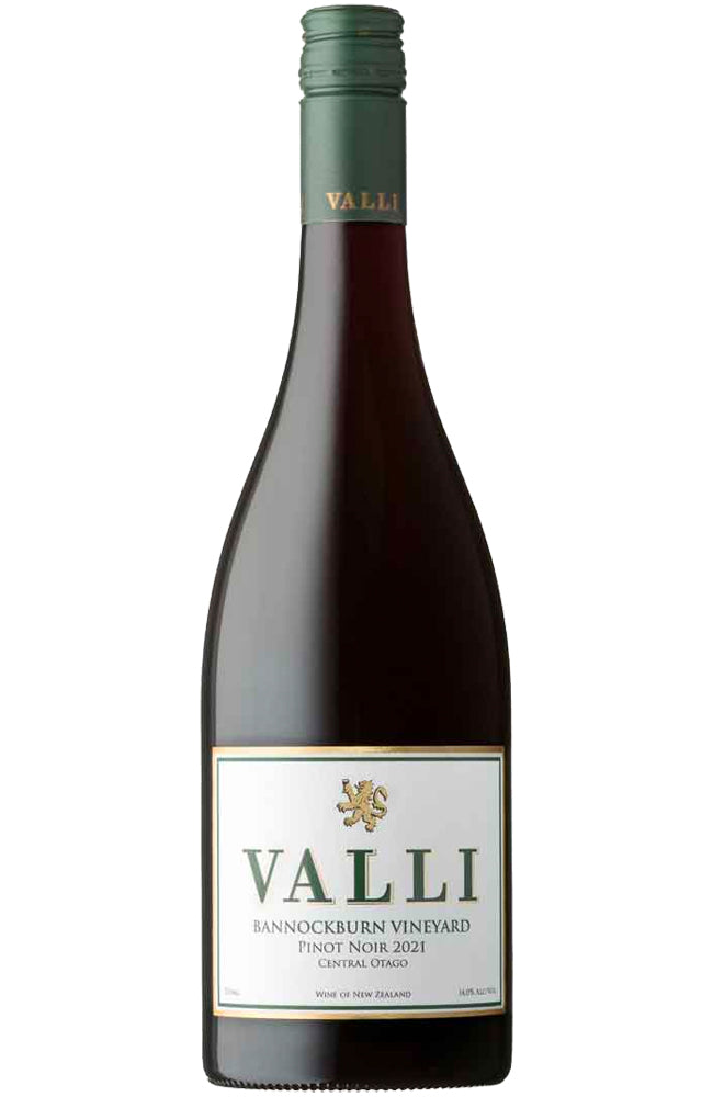 Valli Bannockburn Vineyard Pinot Noir Bottle