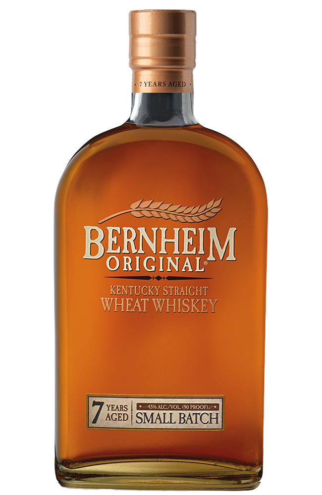 Bernheim Original Kentucky Straight Wheat Whiskey bottle on a white background