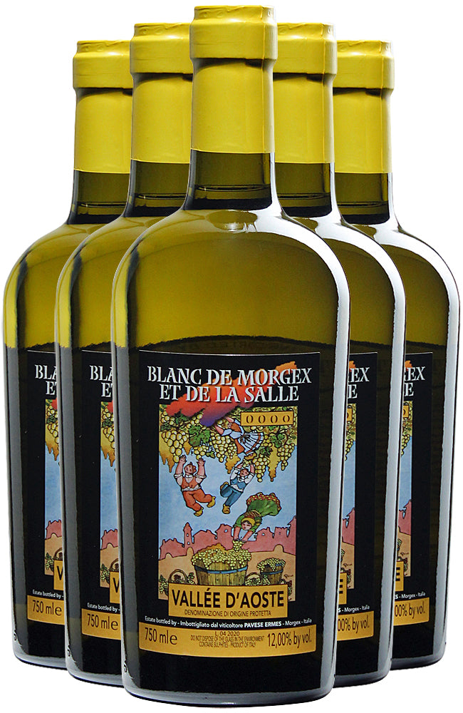 Six Bottles of Ermes Pavese Blanc de Morgex et de la Salle Aosta Valley White Wine