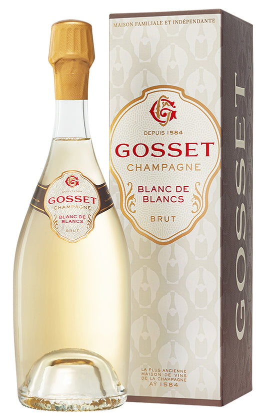 Champagne Gosset Grand Blanc de Blancs NV (Gift Boxed)