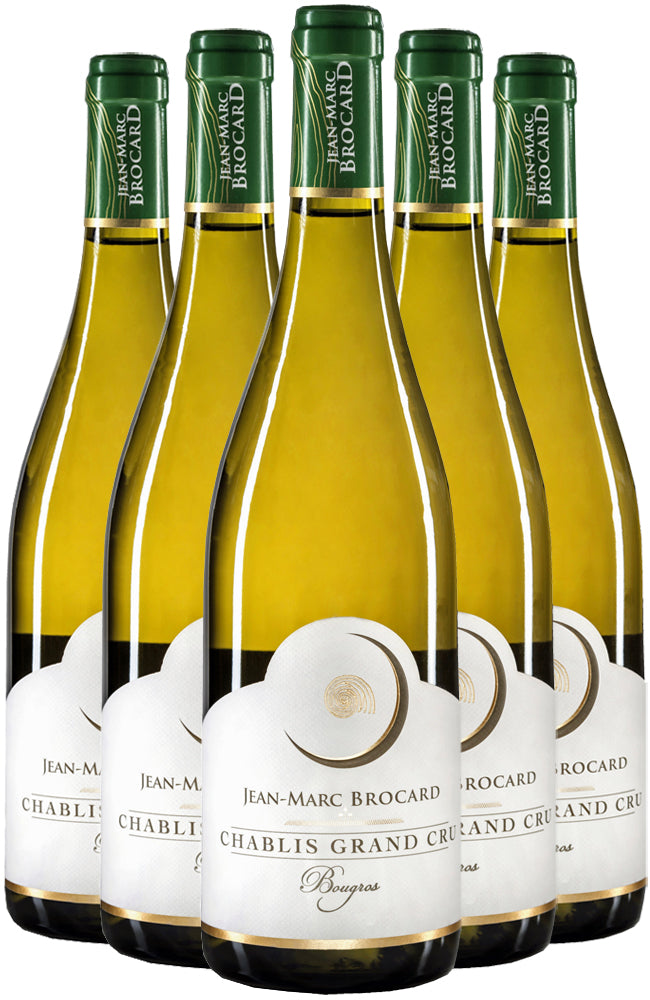 Six bottle case of Jean-Marc Brocard Chablis Grand Cru Bougros White Wine