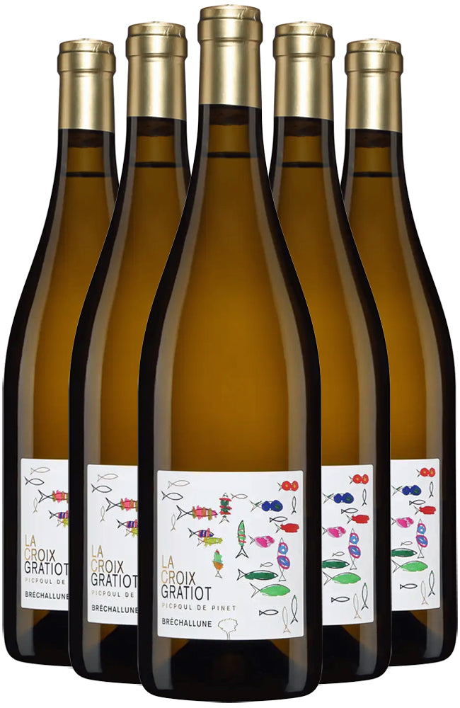 Domaine La Croix Gratiot 'Bréchallune' Picpoul de Pinet White Wine 6 Bottle Case