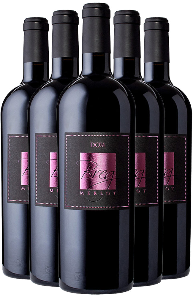Six Bottles of Doja Winery 'Breg' Merlot Serbian Red Wine