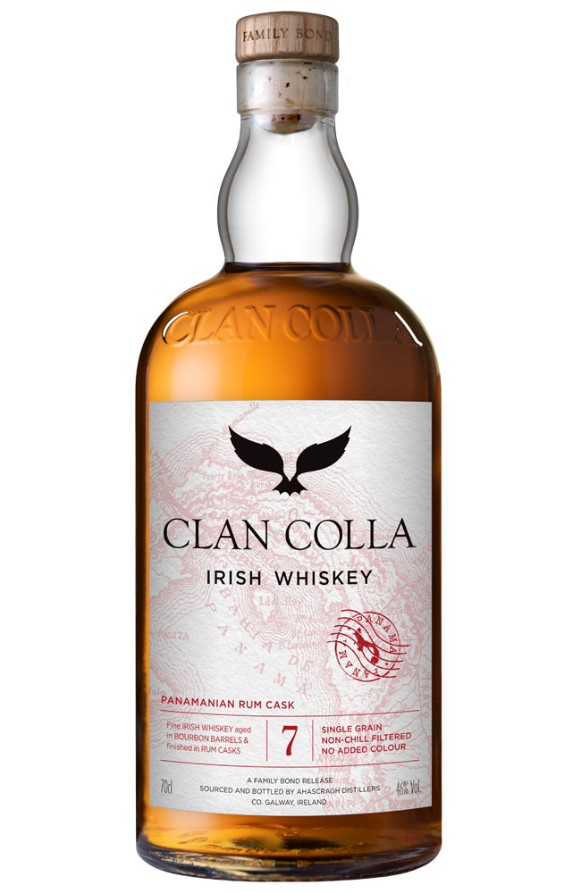 Clan Colla 7 Year Old Irish Whiskey Bottle