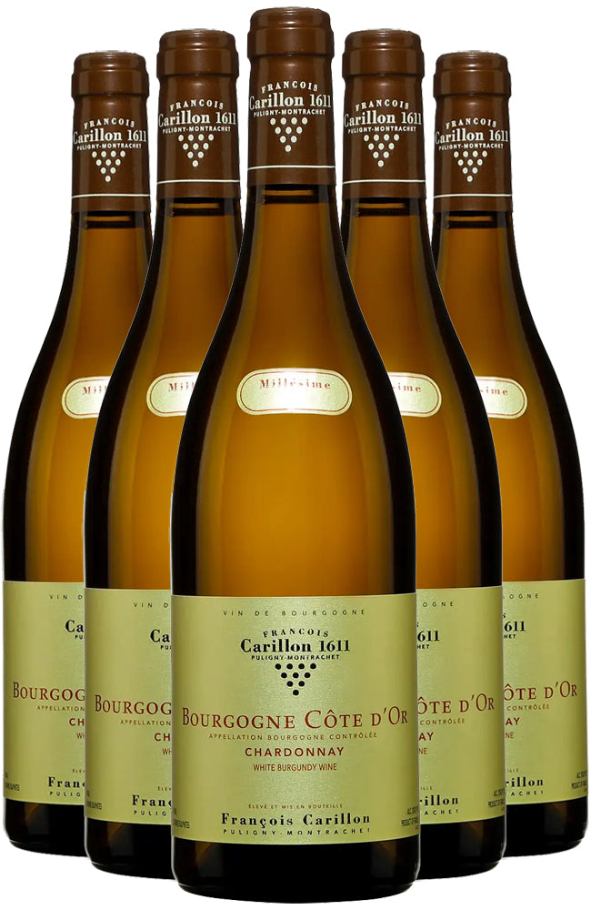 Domaine François Carillon Bourgogne Côte d'Or Chardonnay White Wine 6 Bottle Case