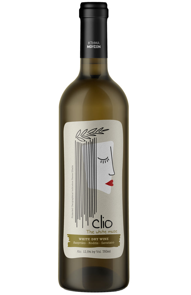 Muses Estate 'Clio The White Muse' Greek White Wine Bottle