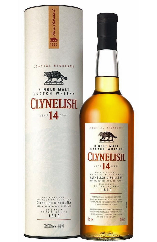 Clynelish 14 Year Old Highland Single Malt Scotch Whisky Gift Carton Bottle
