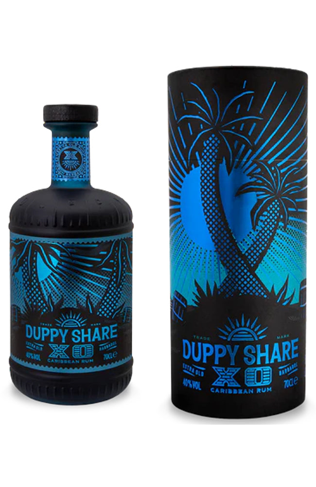 The Duppy Share XO Caribbean Rum Botle & Gift Tube