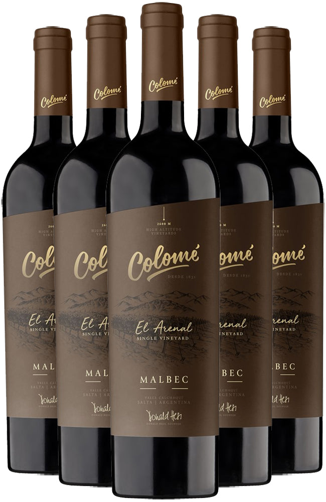 Six Bottles of Bodega Colomé 'El Arenal' Malbec Red Wine