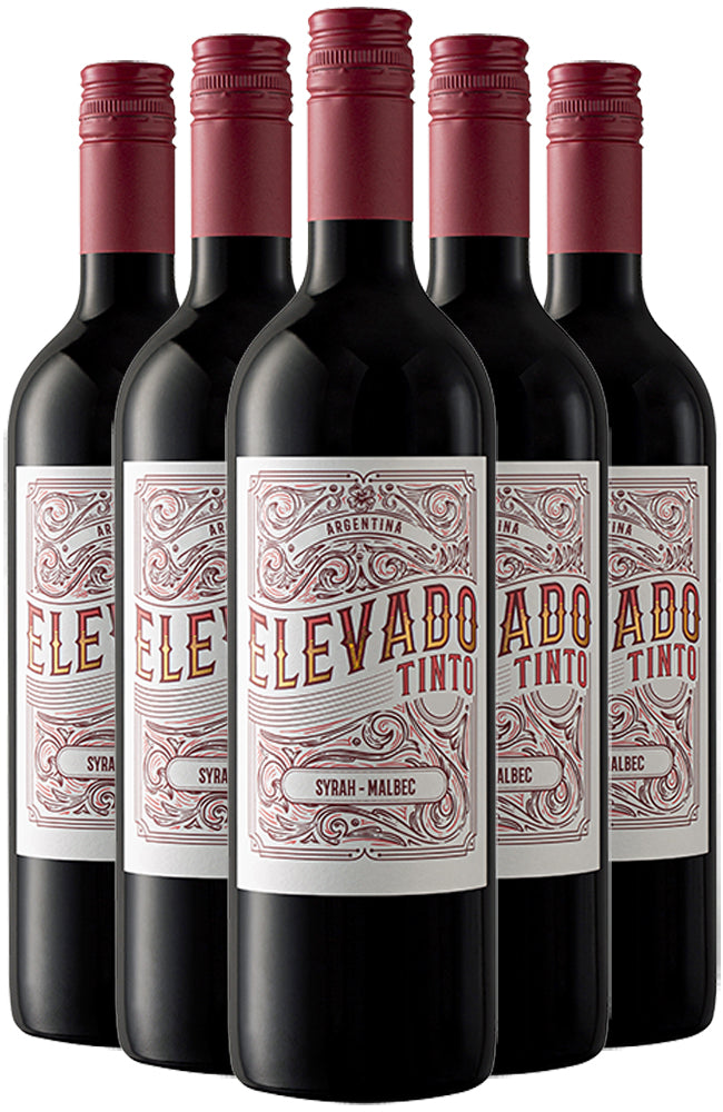 Six Bottles of Bodegas Salentein Elevado Tinto Syrah Malbec Argentinian Red Wine