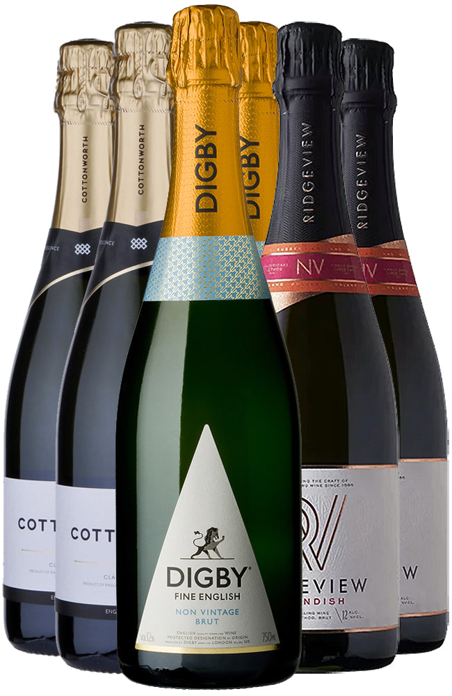 Buy a Mixed Case of English Sparkling Wines Online at Hic!
