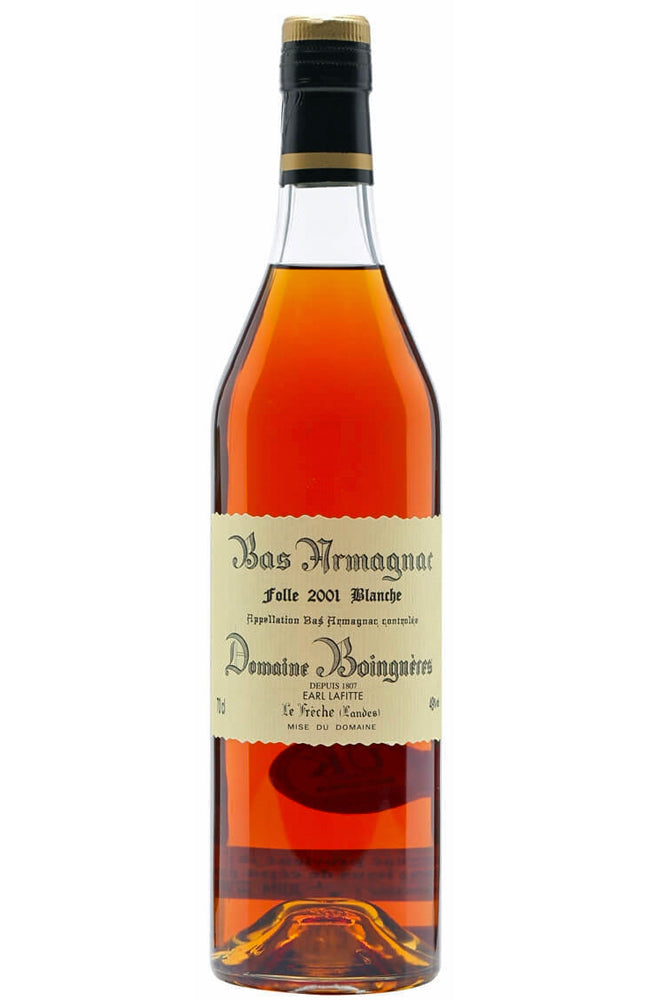 Domaine Boingnères Vintage Bas Armagnac Folle Blanche 2001 Bottle