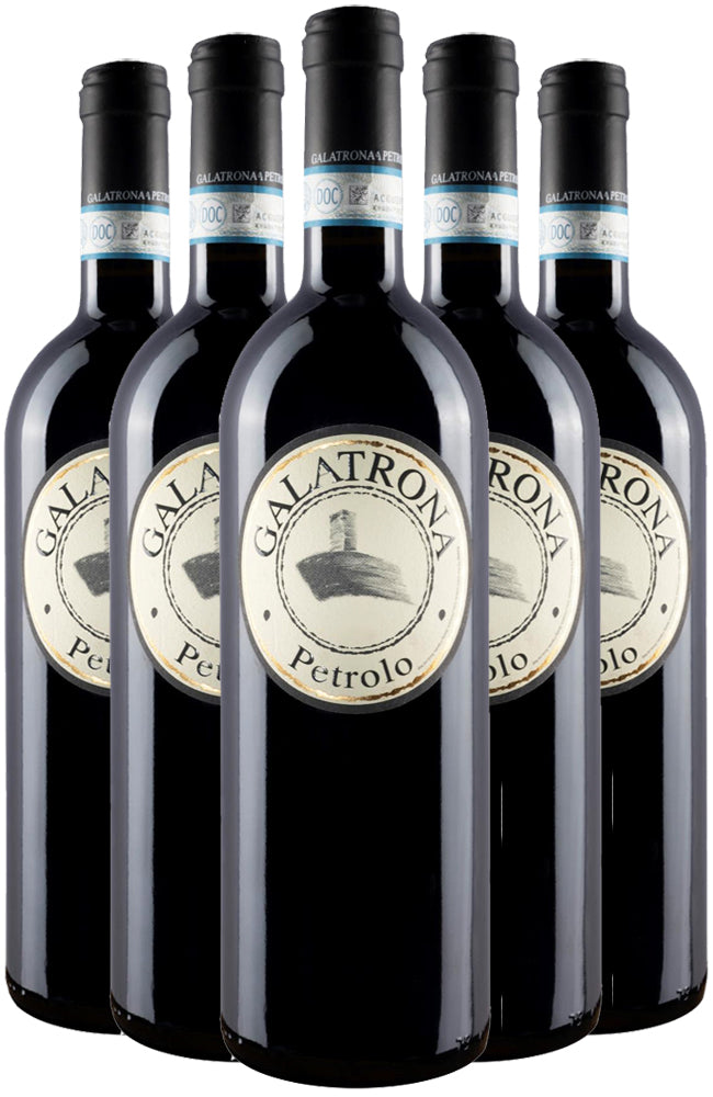 Six bottle Case of Petrolo Galatrona Super Tuscan Merlot Red Wine